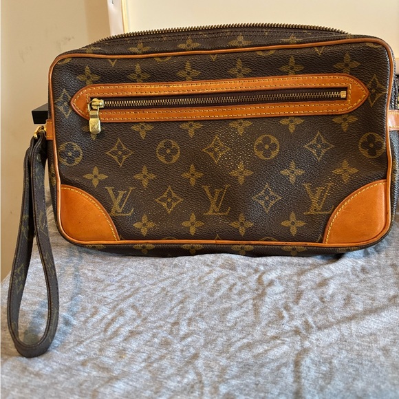Louis Vuitton Other - Authentic Vintage Louis Vuitton Monogram Marly Dragonne Clutch – Good Condition